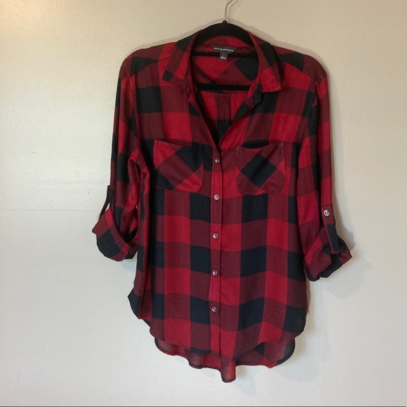 Rock & Republic Tops - Rock & Republic buffalo plaid shirt, Medium